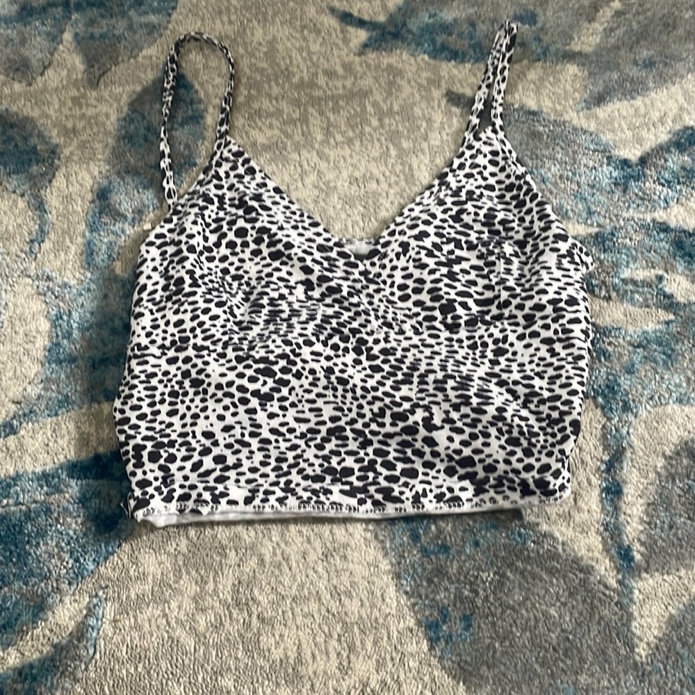 neon cropped tank